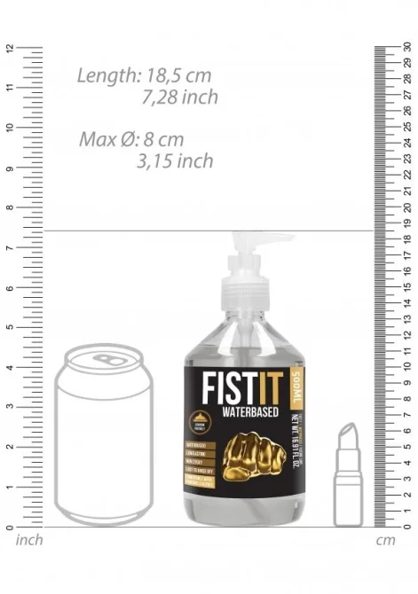 Fist-it Waterbased Lubrikačný gél 500 ml