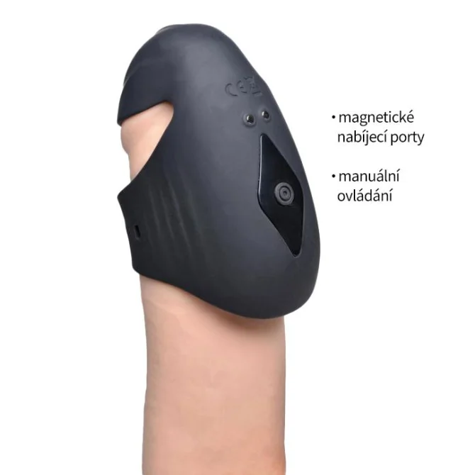BASIC X Bobby 2 APP vibračný masturbátor s nastaviteľným priemerom čierny