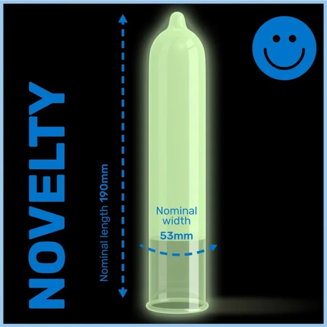 Pasante kondómy Glow 12 ks