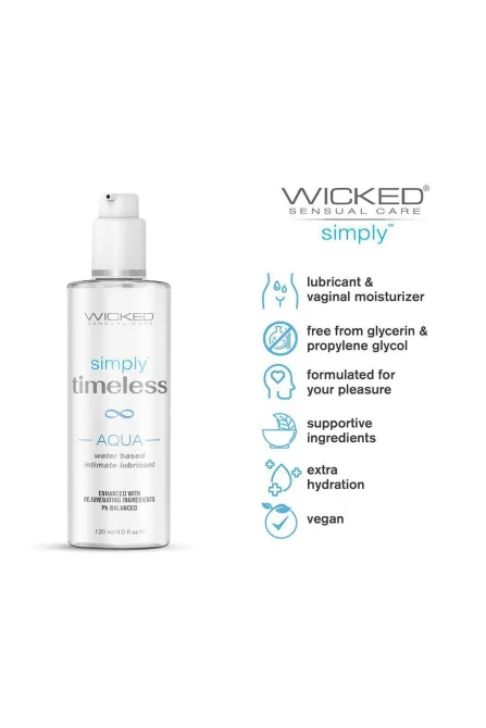 WICKED Simply Timeless Aqua lubrikačný gél 120 ml