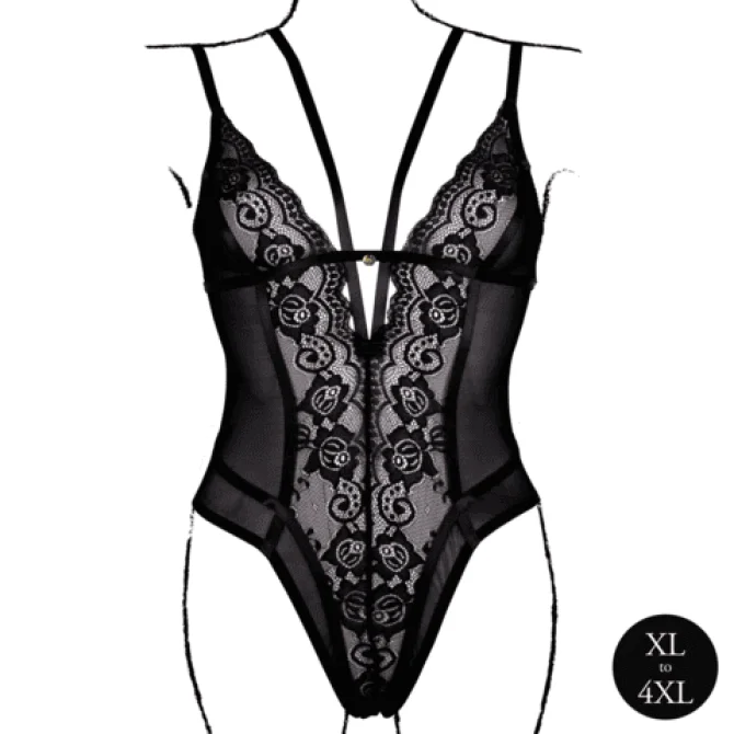 Le Désir Plus Size Body - čierne