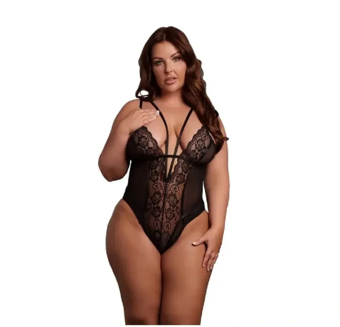 Le Désir Plus Size Body - čierne