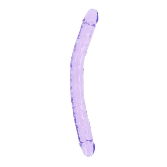 Realrock Obojstranné dildo 45 cm - fialové