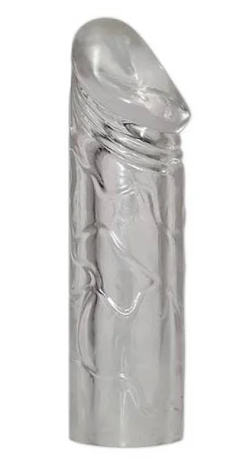 XXL Mega Dick Silikónový návlek na penis - číry