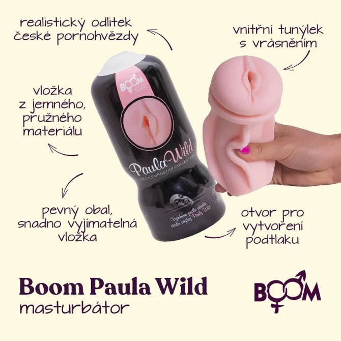BOOM Paula Wild masturbátor