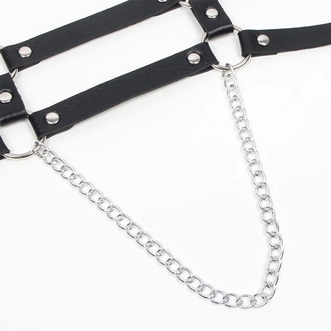 Subblime Harness s retiazkami - čierny