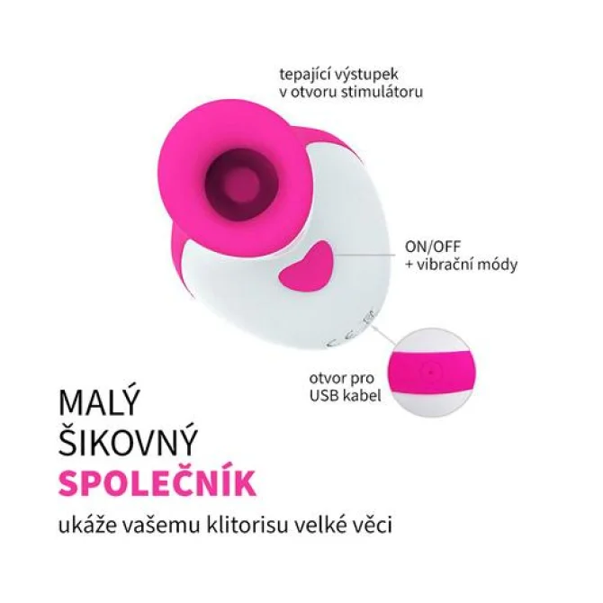 BASIC X Dory podtlakový stimulátor klitorisu ružový