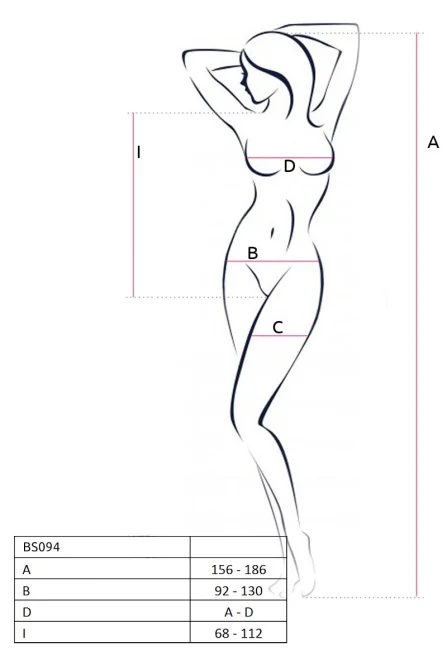 Passion body BS094 čierne