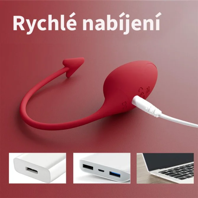 BASIC X Succubus vibračné vajíčko červené