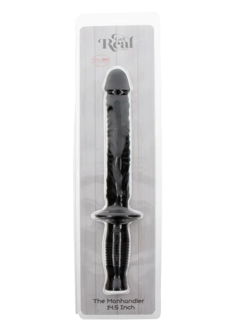 Get Real The Manhandler dildo s rukoväťou - čierne