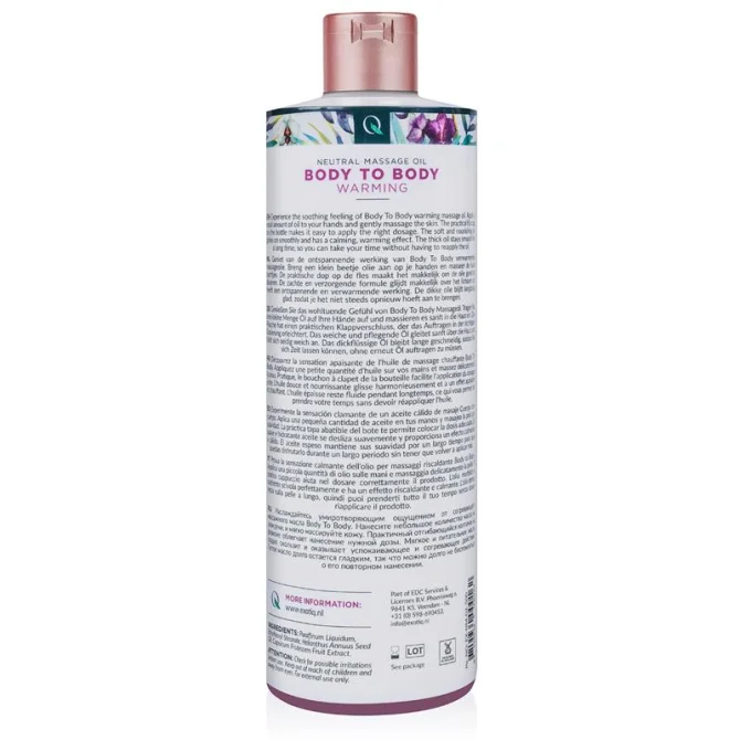 Exotiq Body To Body hrejivý masážny olej 500 ml
