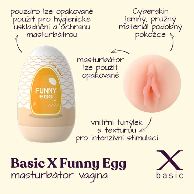 BASIC X Egg masturbátor vagína I.