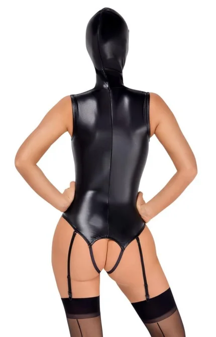 Bad Kitty Body s kuklou - černé: XL