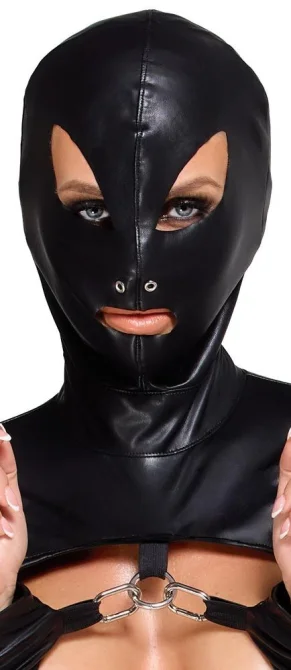 Bad Kitty Bondage set s maskou na hlavu - černý