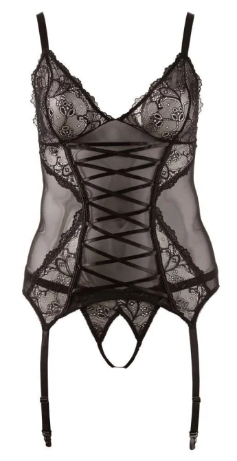 Cottelli Curves Cami korzet s podväzkami: XL