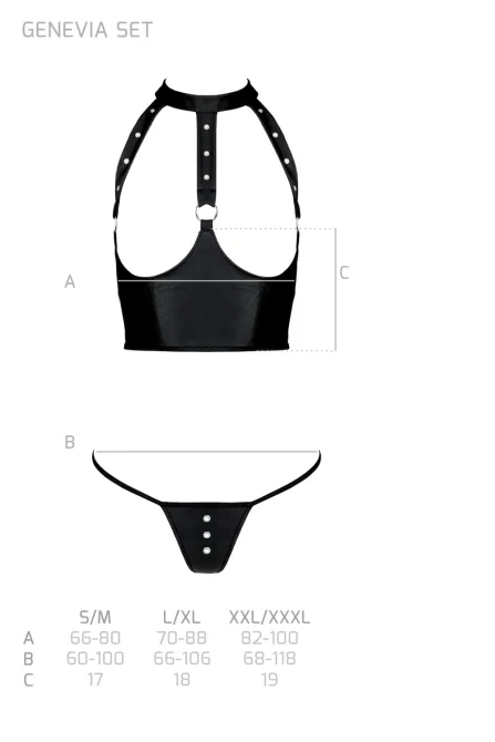 Passion Genevia set - čierny