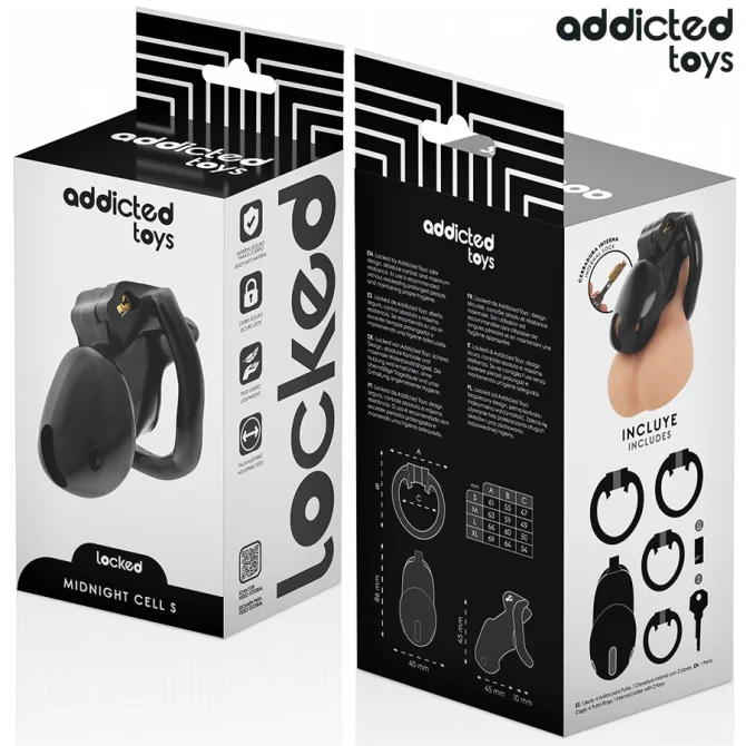 addicted toys Midnight cell klietka na penis S
