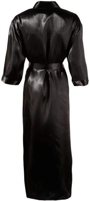 Cottelli Lingerie Kimono dlhé - čierne: S/M
