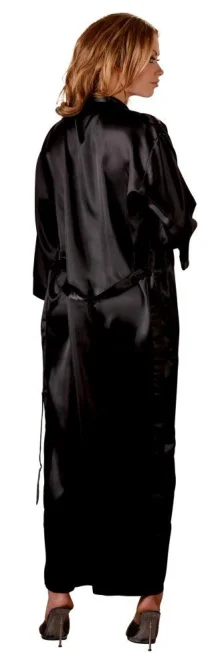 Cottelli Lingerie Kimono dlhé - čierne: S/M