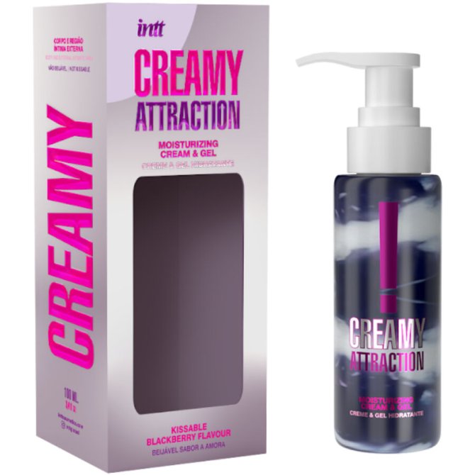 intt Creamy attraction Black Berry Slíbatelný krém a gel 100 ml
