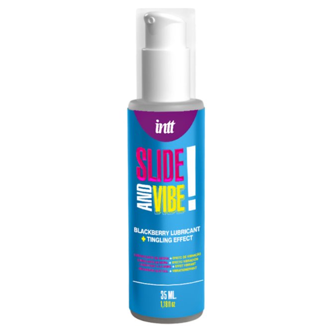 intt Slide and vibe! Lubrikační gel s vibračními účinky 35 ml