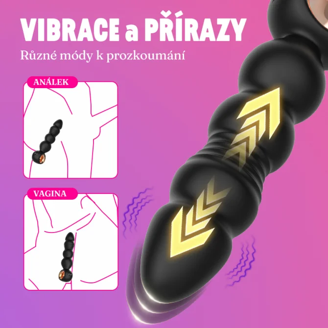 BASIC X Leo vibračný análny kolík