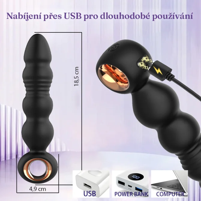 BASIC X Leo vibračný análny kolík