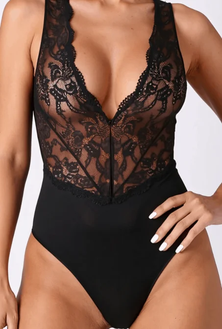 Passion EVALIE body - čierne XL