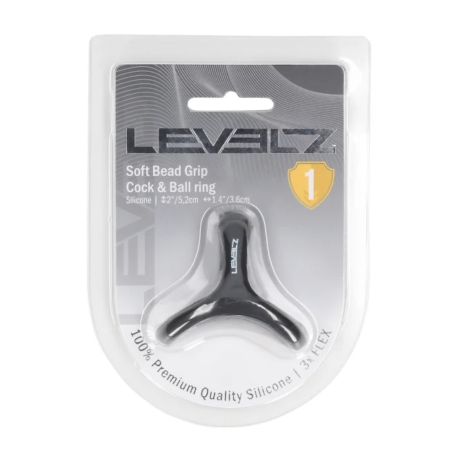 Levelz Soft Bead Grip erekčný krúžok čierny