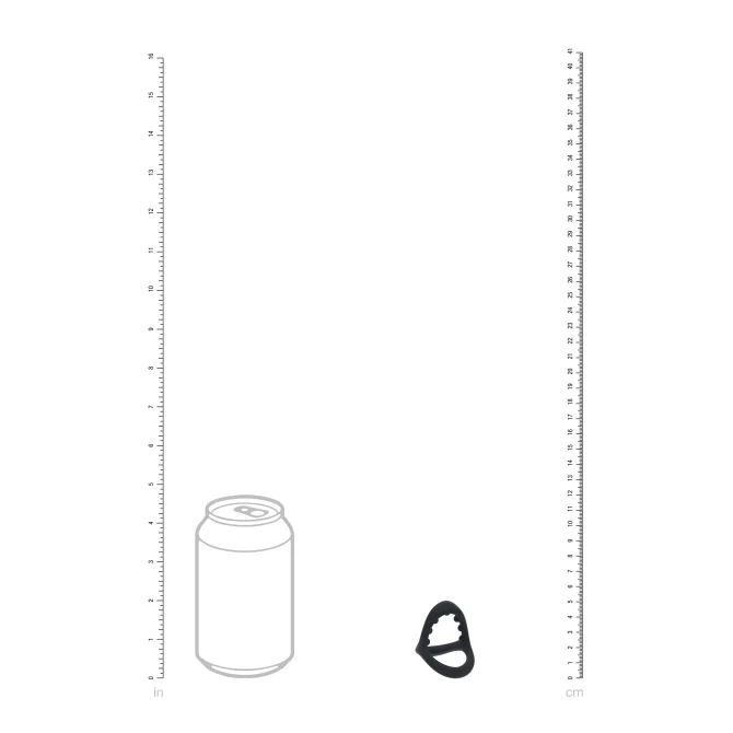 Levelz Soft Bead Grip erekčný krúžok čierny