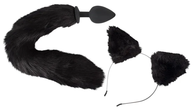 Bad Kitty Pet Play Ouška a análny kolík s chvostom