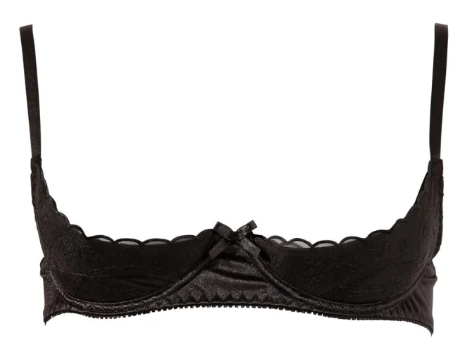 Cottelli Lingerie Basic polo-podprsenka čierna 80B