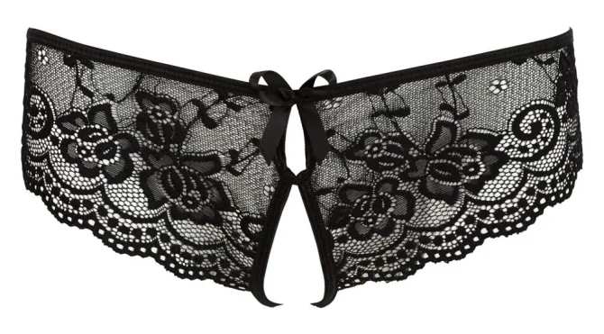 Cottelli Lingerie Čipkové nohavičky čierne