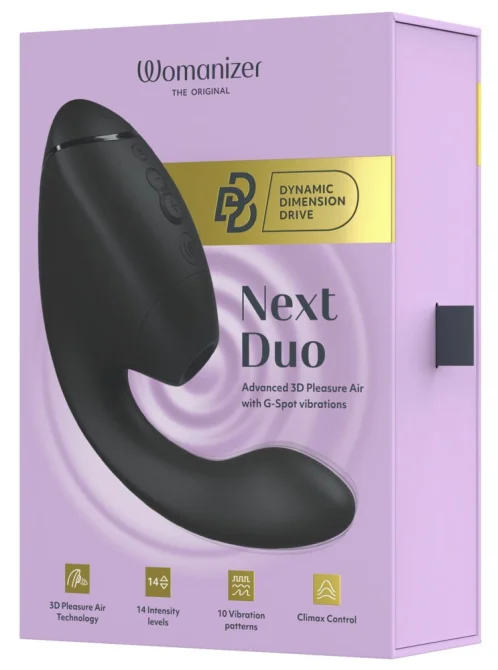 Womanizer Next Duo stimulátor klitorisu a vibrátor 2 v 1  - Black