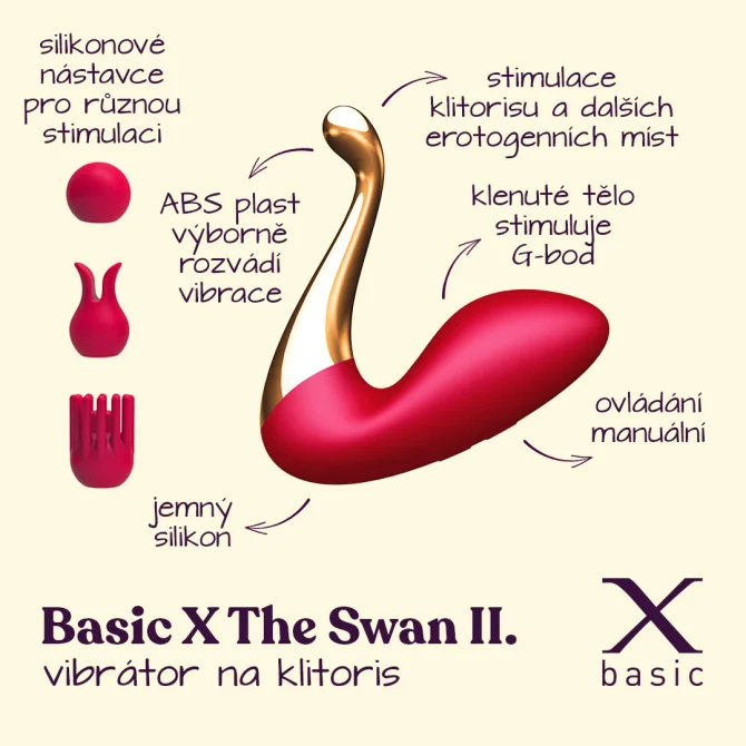 BASIC X The Swan II. vibrátor na klitoris