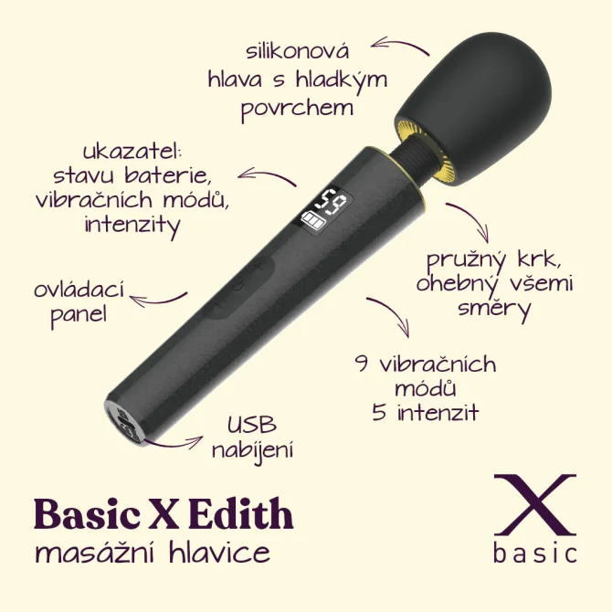 BASIC X Edith masážní hlavice