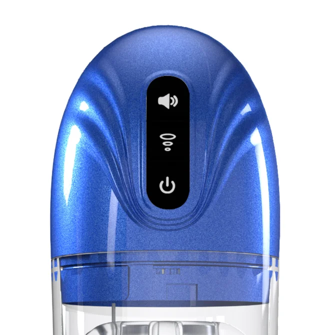 Pumped SonicPull Vibračný masturbátor s vákuovou stimuláciou Mettalic Blue
