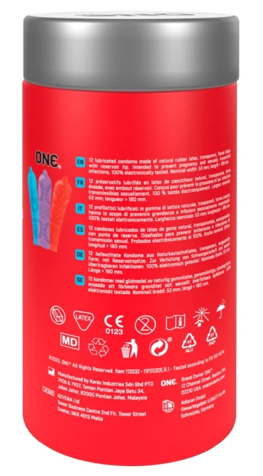 ONE kondómy Tattoo Touch 12 ks