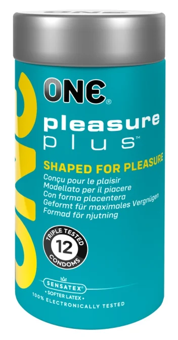 ONE kondómy Pleasure Plus 12 ks