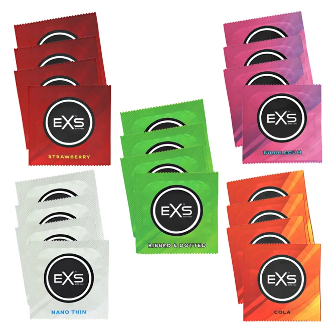 EXS kondómy Mix III. testovacia sada 20 ks