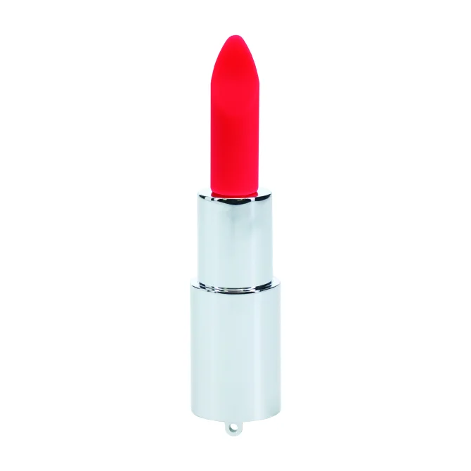 Loveline Tiffany Lipstick minivibrátor se 4 nástavci Blue