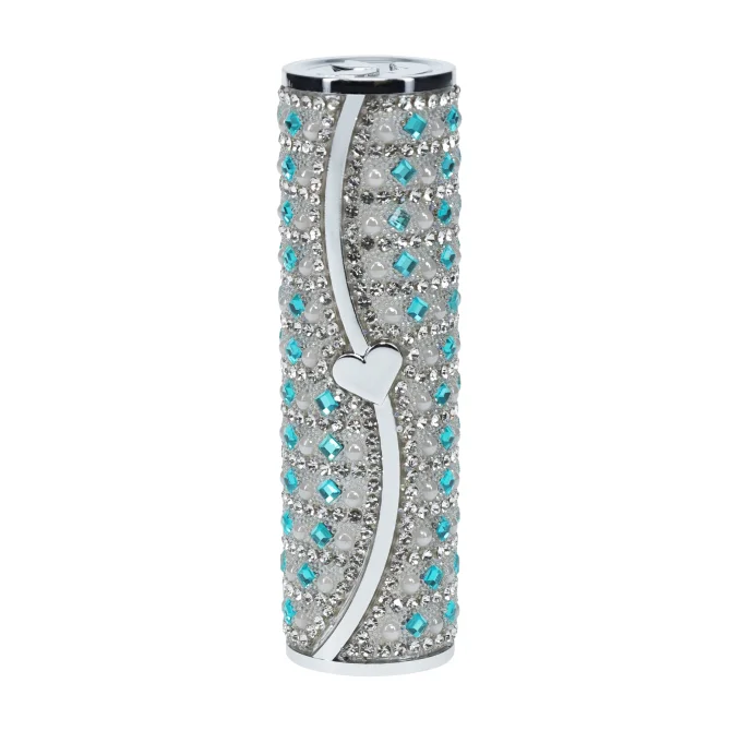 Loveline Tiffany Lipstick minivibrátor se 4 nástavci Blue