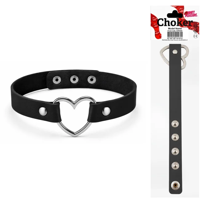 Kinky Pleasure Punk style choker Black