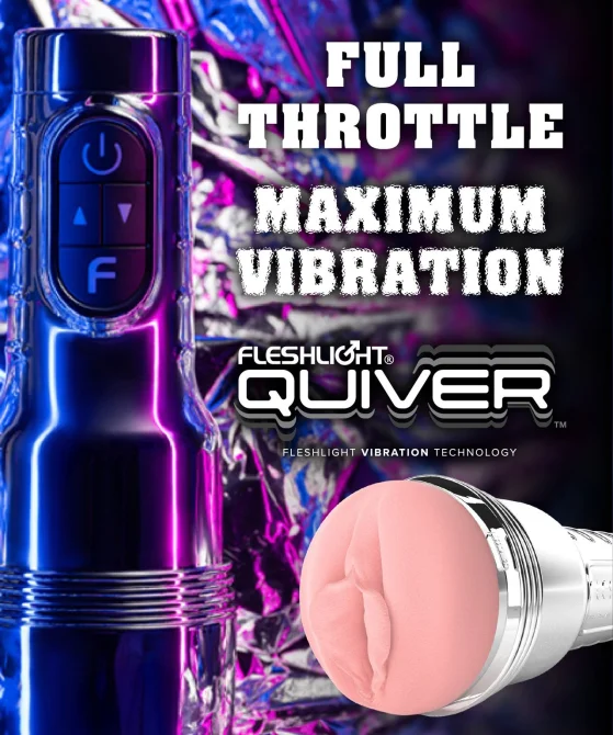 Fleshlight Pink Quiver (RP) vibračný masturbátor