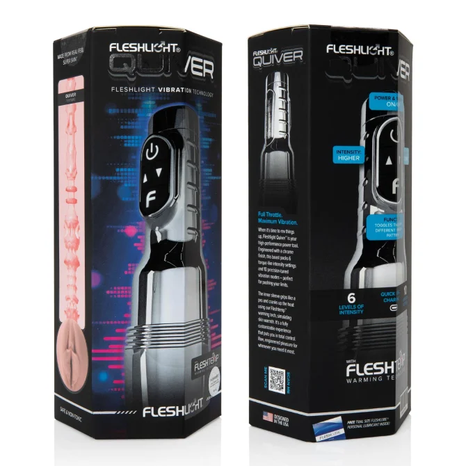 Fleshlight Pink Quiver (RP) vibračný masturbátor