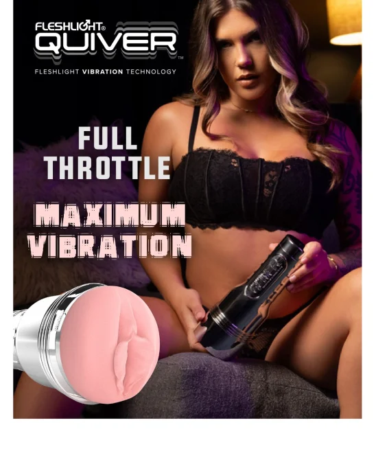 Fleshlight Pink Quiver (RP) vibračný masturbátor