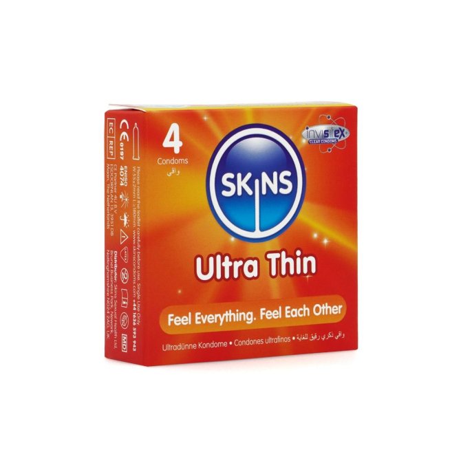 SKINS kondómy Ultra thin 4 ks