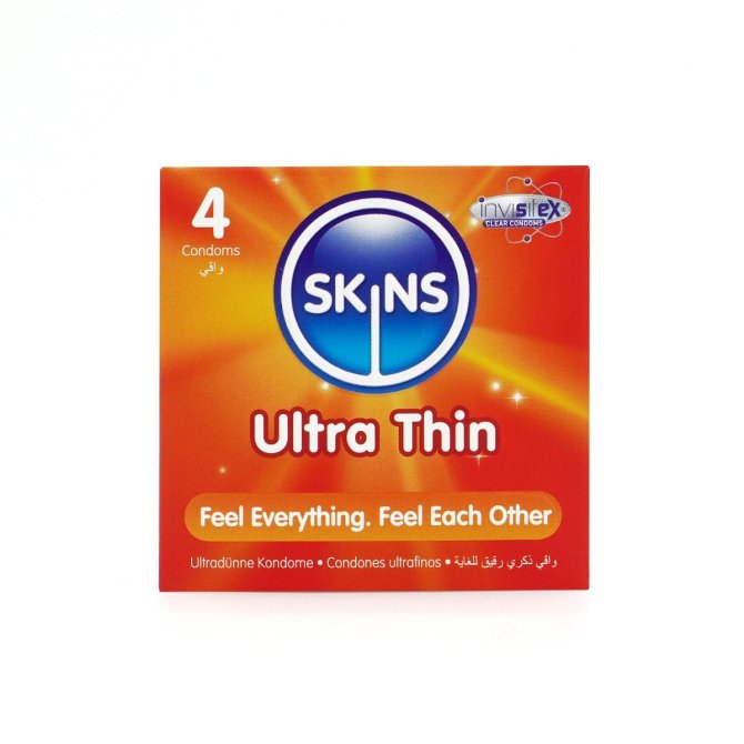 SKINS kondómy Ultra thin 4 ks