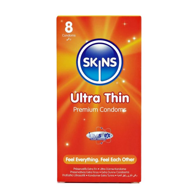 SKINS kondómy Ultra thin 8 ks