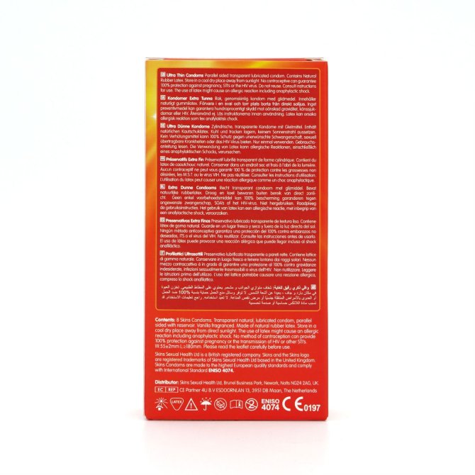 SKINS kondómy Ultra thin 8 ks